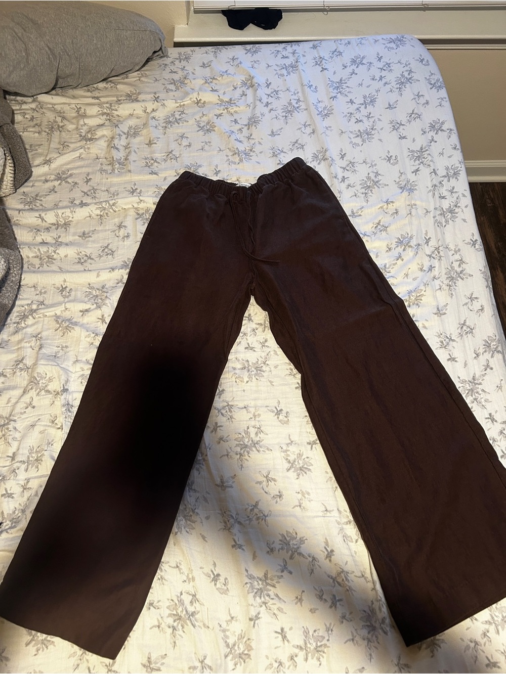 Aritzia Wide-Leg Pull-On Pants - Brown - Picture 2 of 7